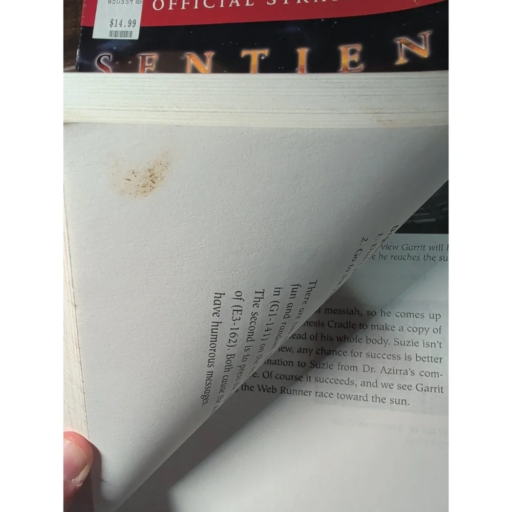 SENTIENT: THE OFFICIAL STRATEGY GUIDE (SECRETS OF THE By Rod Harten *Excellent*